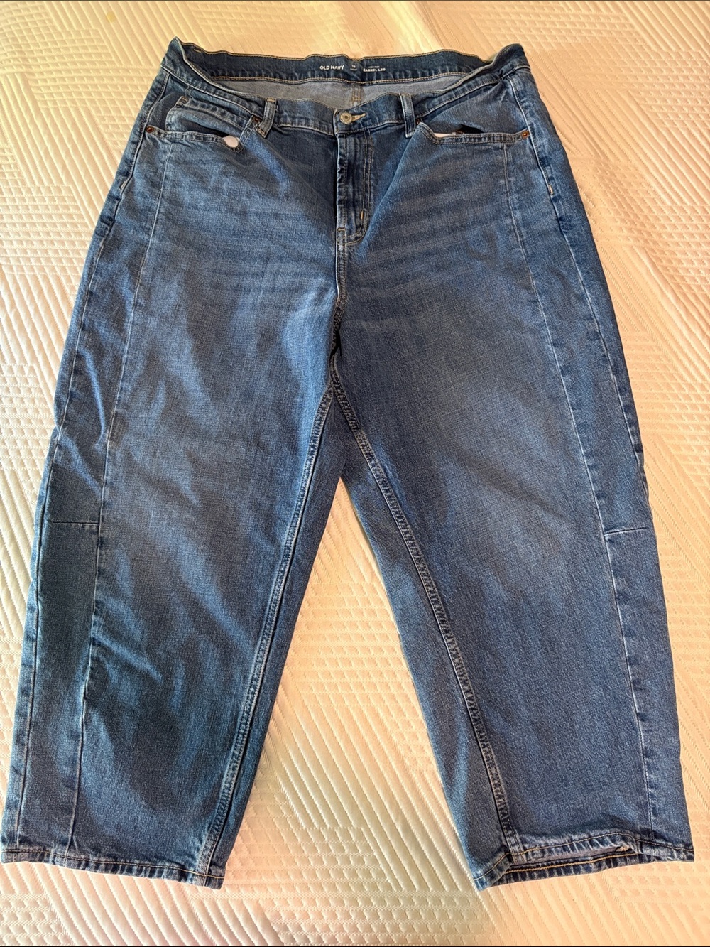 Old Navy Dark Blue Women's Straight-Leg Jeans
